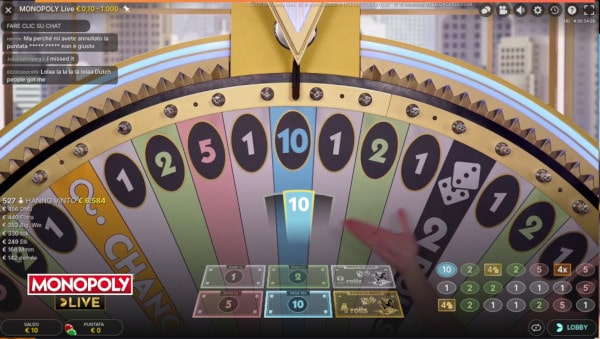 monopoly live wheel